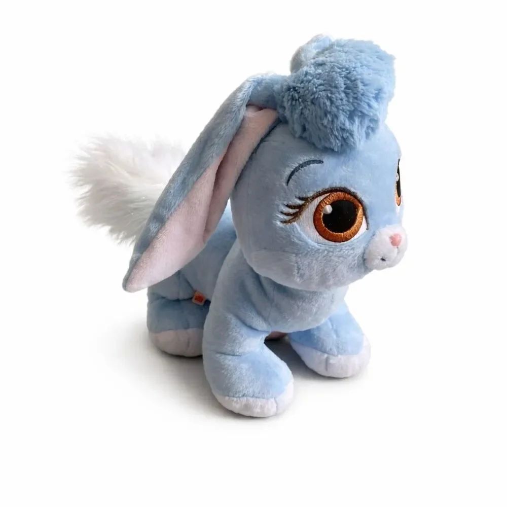 Build A Bear Blue Berry Bunny Plush Disney Palace Pets SOUND Sparkle Tail BAB Ea